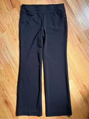 (3/$15) Nine West Black Knit Women’s Pants, Straight Leg, Size 6
